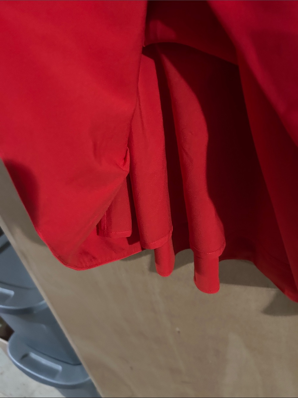 Kate Spade Red Drop-Waist Ruffle Dress - Picture 4 of 6